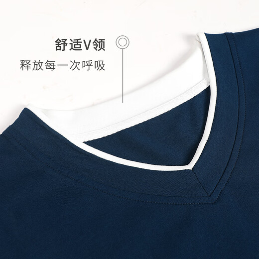 梧桐丝府男士纯棉睡衣夏季短袖长裤两件套装休闲可外穿宽松全棉家居服 5155 XL【100%棉，建议135-160斤】