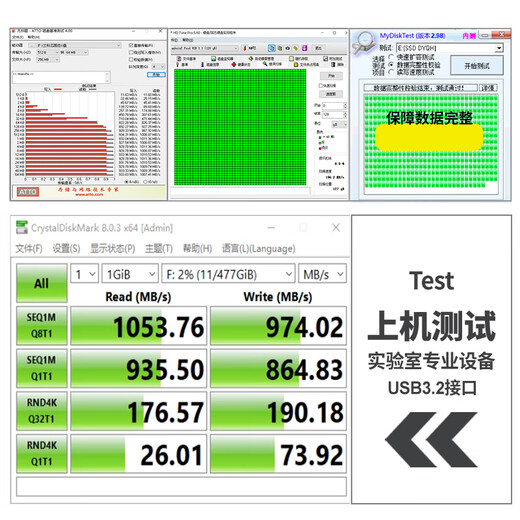 兰科芯超极速固态双接口U盘读速高达1050MB/S USB3.2/Type-C手机电脑两用大容量优盘 单接口超极速固态写读1050M/S写970M/S 256GB