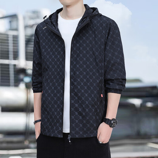 Ropa solar de carpintería de carpintero para hombres de color delgado de hielo de verano para hombres transpirables para el viento al aire libre para hombres de pesca para hombres con protector solar 319 gris claro xxl [recomendado 140-160jin [Jin iguala 0.5 kg]]]