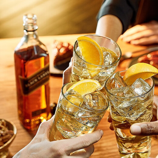 尊尼获加（JOHNNIE WALKER）御玖轩 黑牌红牌15年雪莉桶礼盒苏格兰调和型威士忌可乐桶洋酒 黑牌