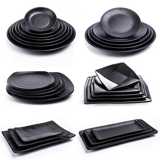 Bandeja de vajilla yonghuanmemide bandeja de barbacoa al por mayor de porcelana de porcelana plato de vegetales plato de barbacoa platos comerciales platos fríos ljp1098 diez paquetes