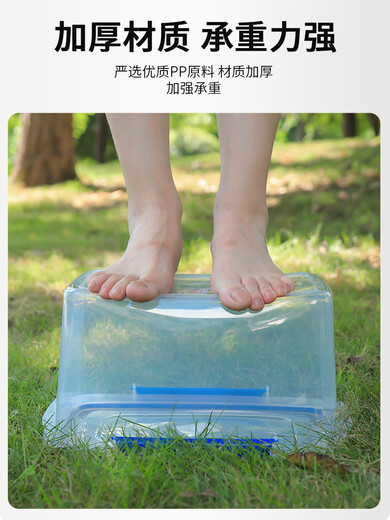 遥绾惜保鲜盒加厚长方形透明塑料盒子厨房冰箱冷冻密封收纳盒商用 9905加厚高密封3升 28*19*9