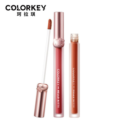 珂拉琪 COLORKEYColorKey唇釉珂拉琪丝绒空气哑光口红唇彩HelloKitty系列节日礼物 B724有效期到2025年4月28日