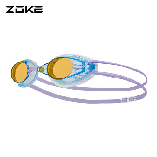 ZOKE professional anti-fog swimming goggles flat adult men and women high-definition waterproof swimming goggles racing swimming goggles rose red purple green 622501211-9 (electroplating) regular