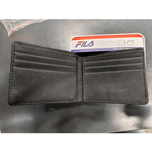 FILA hommes nouvelle mode Portable pliant court portefeuille porte-cartes en cuir chinois saint valentin FF-GS12529AQ