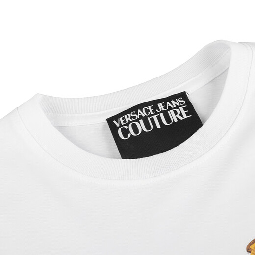 Versace Jeans Couture Luxury Men's Clothing Versace Versace Men's Men's Simple Round Neck T-shirt Sleeves courte 11979 Cadeau blanc 2xl