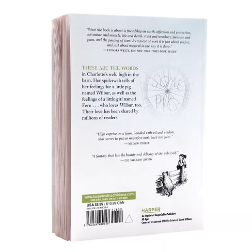 Charlottes Web Charlottes Web Eb White Eb White English Version English Reading Roman Kapitelbuch außerschulische Lesematerialien Lansie Index 680L Newbery Award Gewinnerin Woodrows Familie