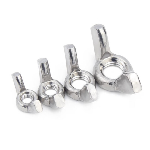 Jinchao 304/316 stainless steel butterfly nut butterfly-shaped horn ingot nut hand screw nut M3M4M5M6M10 M5 (10 pieces) 316