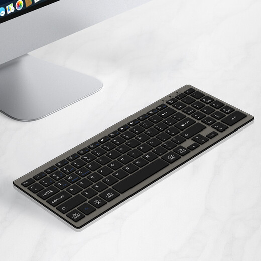 AJIUYU is suitable for Microsoft Surface Pro 12/10/9/8/7 Bluetooth keyboard Surface GO4/3/2 wireless keyboard Laptop3/5 office keyboard with numeric keys Business black [2.4G wireless + 5.0 Bluetooth connection] Microsoft Surf
