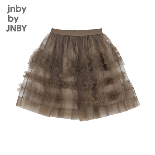 jnby by JNBY江南布衣童装网纱短款半身裙花边可爱公主裙春女童儿童1O1D12240 216/腊粉驼色 140 cm