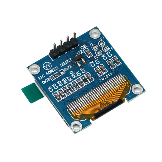 Throwing stones OLED display module 0.91/0.96/1.3 inches HD development board display blue/white/yellow blue optional 0.96 inches yellow blue 4P 1 box