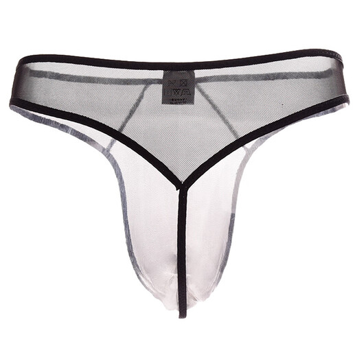 Sexy men's sexy underwear, men's thong underwear, fully transparent T-pants, passion-free nightclub opening, large size gay, red, one-size-fits-all, mesh thong, sexy temptation, one-thread see-through T-pants