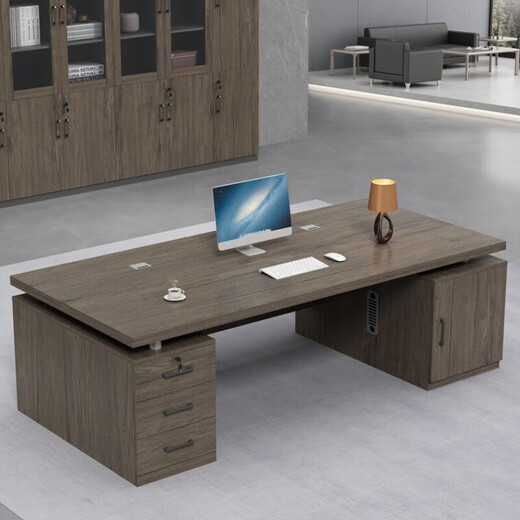 Jingyi Demei Boss Desk Desk Simple Modern Executive Desk Manager President Desk and Chair Combination 1.8 Meter Boss Desk