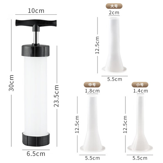 Baijie sausage stuffer manual stuffing machine food stuffing sausage tool sausage stuffing tool sausage manual upgrade stuffing tool 3 free sausage tubes