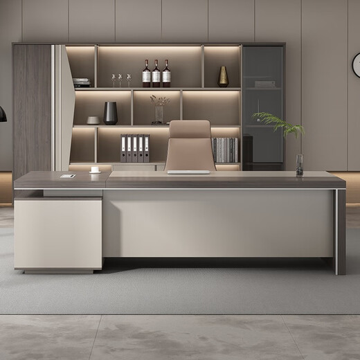 Tiju Desk Boss Desk Simple Modern Executive Desk President Desk Office Furniture Manager Desk and Chair Combination 2 Meter Boss Desk