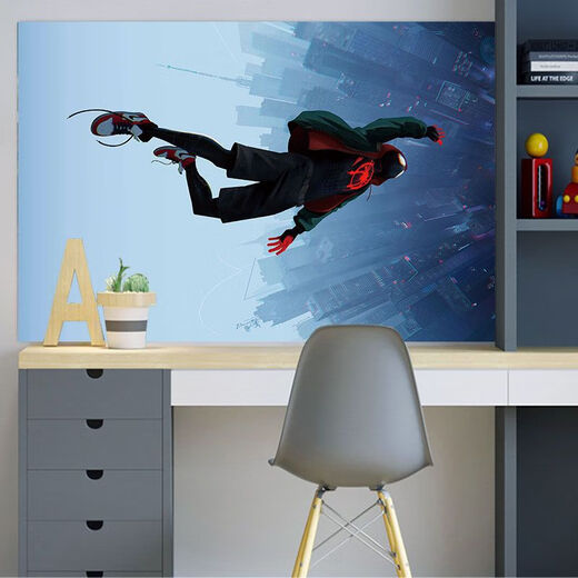 Carloland Avengers Poster Marvel Wandaufkleber Spider-Man Captain America Dekorieren Sie das Schlafsaal Extra Large Tapete FY (PP) 1484 Breite 160 cm 80 cm
