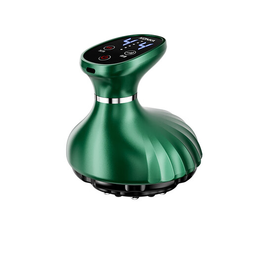 KONKA electric scraping device for whole body, universal massage scraping board, stone cupping device, meridian dredging scraping device, Mother's Day, fully equipped with electric storage model, emerald green, 24 magnetic heads + 9 levels of heating + 9 levels of intensity