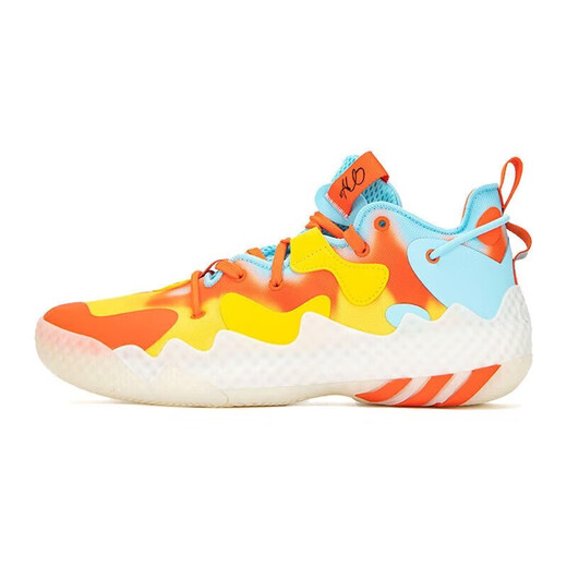 
Adidas basketball shoes men's shoes new Mitchell 4-generation signature version practical cushioning sneakers lightweight and breathable casual shoes HP9905 orange blue 42