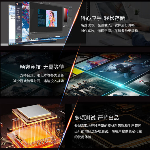 Great Wall 1TB SSD solid state drive M.2 interface (NVMe protocol) PCIe 3.0x4 GW3500 series reading speed up to 3500MB/s