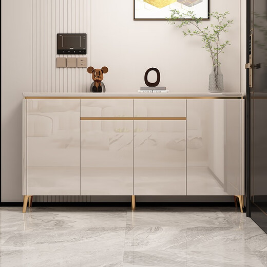 Ventilateur Aiqi Cabinet à chaussures Porte d'entrée moderne Armoire à entrée blanc armoire de foyer salon multifonction de grande capacité armoire de rangement.