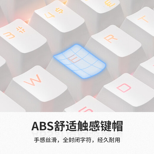 樱桃（CHERRY）MX8.0 机械键盘 游戏键盘 87键盘TKL 旗舰款有线键盘 电脑键盘 合金外壳RGB混光键盘 白色青轴