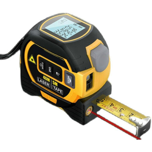 Minghuitong tape measure electronic tape measure electronic digital display measurement intelligent engineering laser range finder size measurement room tool custom 40M laser ranging laser cross 5M tape measure