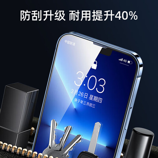 Smors [2 Stück/Peking Matching] Geeignet für Apple 15 Tempered Film iPhone 15 Mobilfunkfilm HD Hochfeindliche Anti-Finger-Fingerabdruck-Ultra-dünn-Glas-Frontfilm