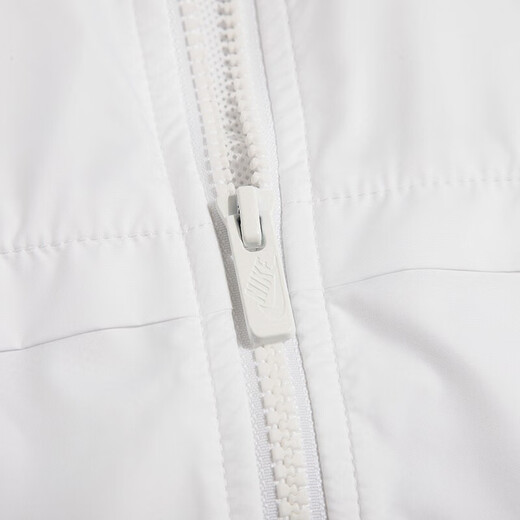 耐克（NIKE）外套夹克女装春季新款透气休闲防晒风衣耐磨宽松梭织连帽运动服 DM6180-100白色 M