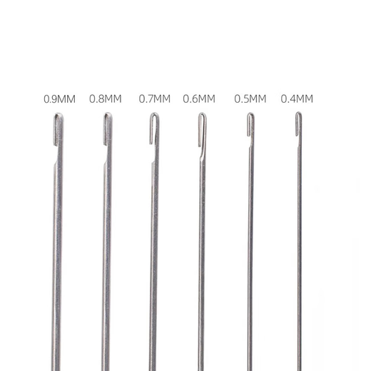 Maimid beading needle diy accessories hook jewelry crystal pearl needle small beading needle opening free needle crochet lead 0.4-0.6-0.8mm each one