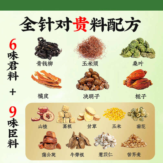 同仁堂（TRT）【官方正品】北京同仁堂青钱柳玉米须桑叶茶 薏苡仁橘皮山楂栀子葛根桑叶甘草菊花蒲公英等配料 青钱柳玉米须桑叶茶180g*6盒 花草茶