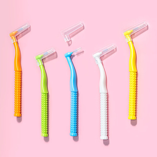 Xiaolu Mama L-shaped interdental brush ssss*20 pack, ultra-fine interdental brush for cleaning teeth, directly hitting deep tartar interdental brush