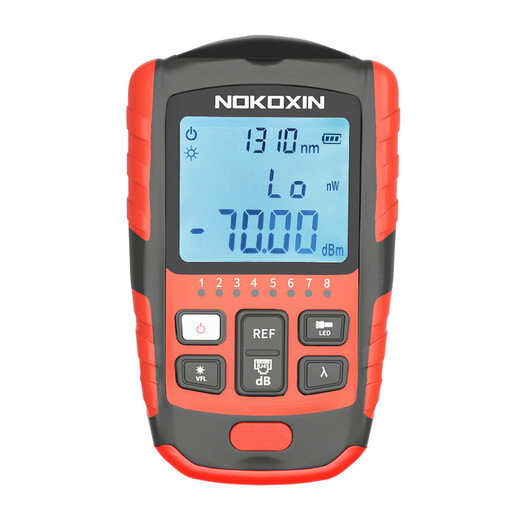 Nokoxine (Nokoxin) Mélier de puissance optique Light Red Light All-in-One High-Precision Mini Optical Power Mydleter Red Light Pen 15 km Modèle de charge de charge Modèle de fibre de fibre Mise à niveau 10 Longueur d'onde 15 km Modèle de charge du compteur de puissance optique (-70 + 6)