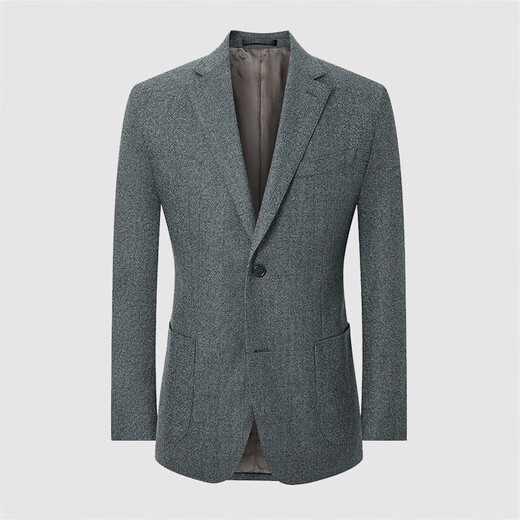 Baoxi Bird Business Casual Single West Coat Wool Formal Clothes West Men's Work Suit EBU227066U Light Silver Gray 44A