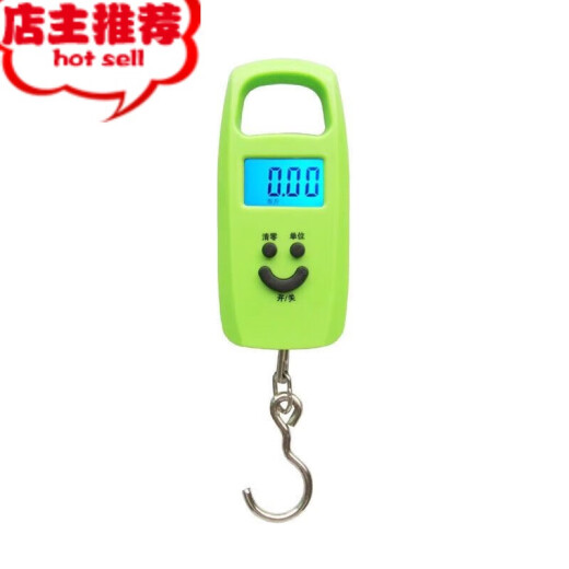 Chuangjingyixuan mini weighing portable electronic scale portable home kitchen spring small scale hook scale luggage scale large screen Chinese black 50kg0.001g