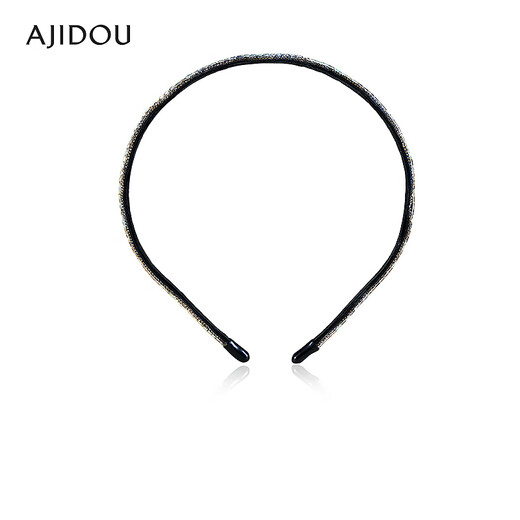AJIDOU Ajidou hair accessories women's black rhinestone thin headband black 1 piece