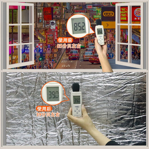 Shengdi soundproof cotton, soundproof window artifact, soundproof curtain, removable thermal insulation cotton, anti-noise muffler material, 2cm thick, 1.5 meters wide, 0.7 meters high