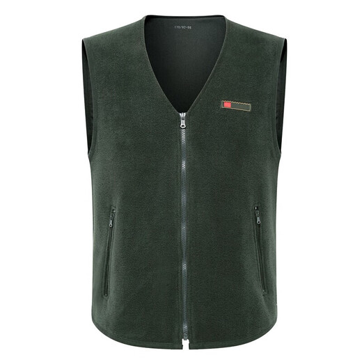 Jihua 3505 New Style Velvet Vest Military Fan Clothing Fleece Vest Navy Olive Green Coldproof Fleece Clothes Autumn and Winter Vest Navy Blue 170/100