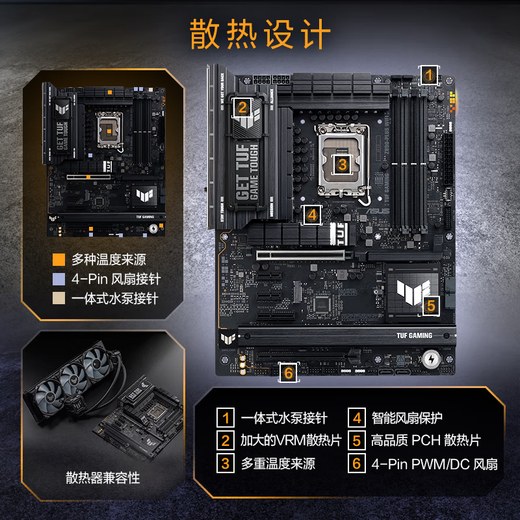 ASUS TUF GAMING Z890-PLUS WIFI motherboard supports CPU 285K/265K/265KF (Intel Z890/LGA 1851)