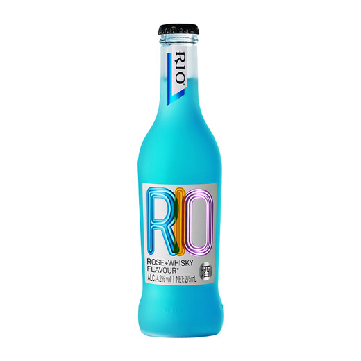 锐澳（RIO）预调酒鸡尾酒洋酒伏特加果酒275ml经典瓶冬酿酒年货小聚整箱 蓝玫瑰威士忌风味275ml*1