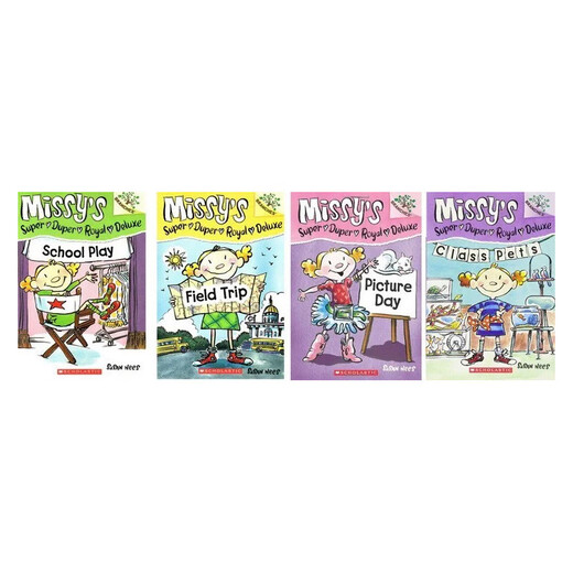 英文原版 米西系列 4册 Missy's Super Duper RoyalDeluxe 赠音频 全彩桥梁书  6-15岁 学乐大树Branches系列美国学乐出版社  小学教辅