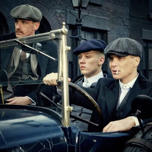 Peaky Blinders wool octagonal hat men's Razor Party British beret retro literary newsboy hat fashion painter hat brown 58-61