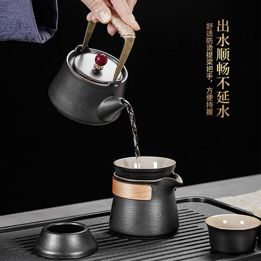 Yuanhe tea set set for home living room complete set of high-end fully automatic water supply integrated tea making table tea tray kettle