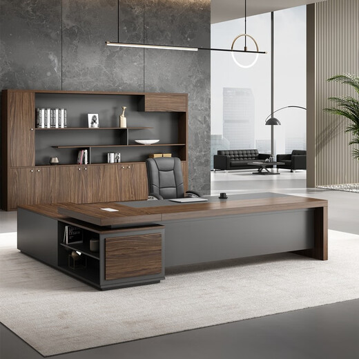 Manzun Boss Desk Office Leadership Executive Desk Modern Simple Manager Supervisor Desk and Chair 2000*800