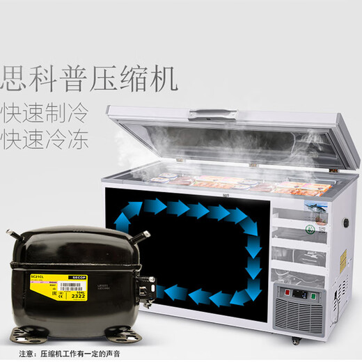智星（ZX）超低温冷柜金枪鱼海鲜深冷超低温保存冰柜家用商用速冻冰箱卧式工业干冰科研实验室低温冰柜 695升(长1950*宽880*高940) -60度(-25度到-65度可调)