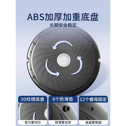 Wave speed ball semicircular balance ball core training yoga fitness ball home Pilates fitness equipment running blue professional model (58cm) + free tension rope anti-slip design/thickened explosion-proof