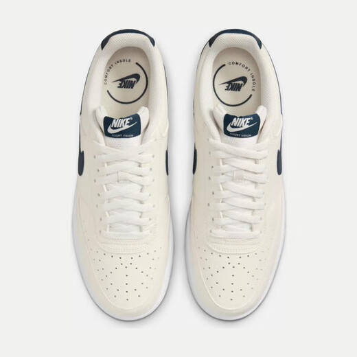 耐克（NIKE）耐克男鞋官方Court Borough减震耐磨防滑低帮运动鞋板鞋 HQ4867-101/深蓝白 41