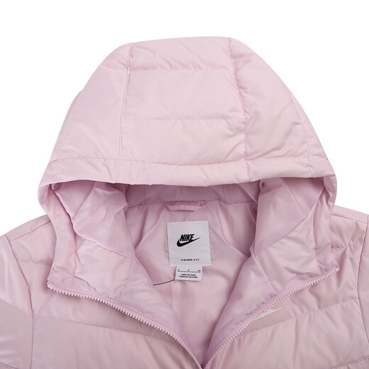 Nike (Nike) Down Jacket Women's Winter New Sports y Casual Wear Waching Chaqueta de algodón a prueba de viento DH4074-010 DH4074-695 PINK L