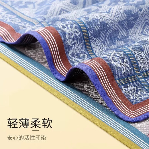 
IFSONG men's handkerchief pure cotton sweat-absorbent tears carry on with me the old Japanese big square scarf cotton square classic handkerchief 3 famous group PGZH001A