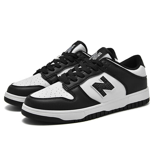 New Balance Men's Shoes N Sneakers 2025 Spring and Summer Shoes Casual Shoes Couples Sports Shoes White Shoes Black and White Panda Travel Shoes 3 727 Black and White 39