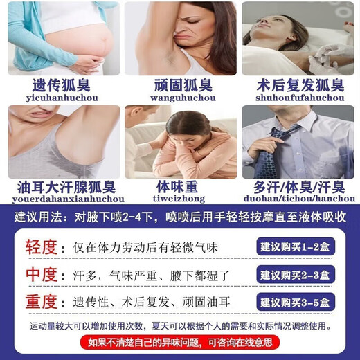 南京同仁堂腋下型狐臭喷雾腋臭除味腋下止汗露去狐臭净味水狐臭男女士SN9721 1盒装【初效装】